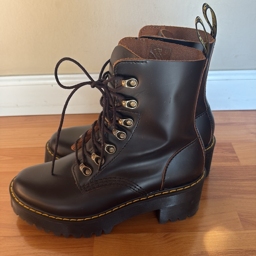Dr. Martens Black Leona Boots
